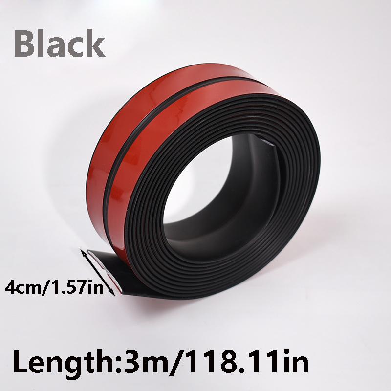 

1pc 4cmx3m Peel and Stick Wall Trim Molding, Flexible Corner Trim Moulding, Inside & Outside Wall Corner Protector for Wall Edge чёрный