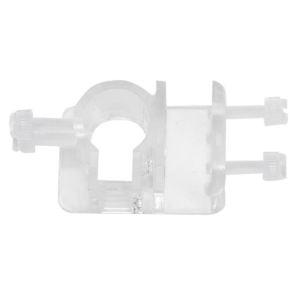 High Transparent Acrylic In and Out Water Pipe Fixation Clamp Single Hole for Fish Tank