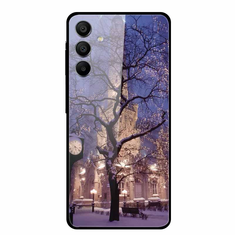 Tempered Glass Case for Samsung Galaxy A16 5G Back Cover Hard Case for SamsungA16 Phone Case Fundas Cool Protective Cute Bumper