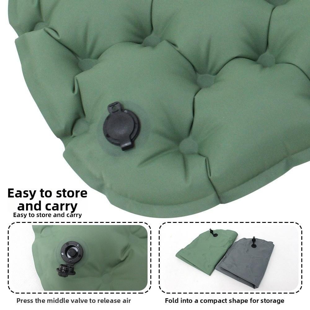 Portable Inflatable Seat Cushion Foldable 3D Air Seat Cushion Waterproof Comfortable Camping Chair Pad for Outdoor Travel