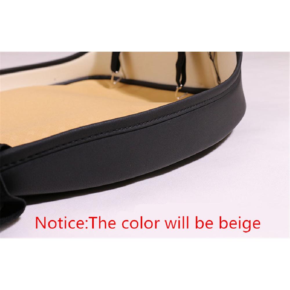1X Universal Beige Pu Leather Deluxe Car Front Chair Cover Seat Cushion Pad Usa