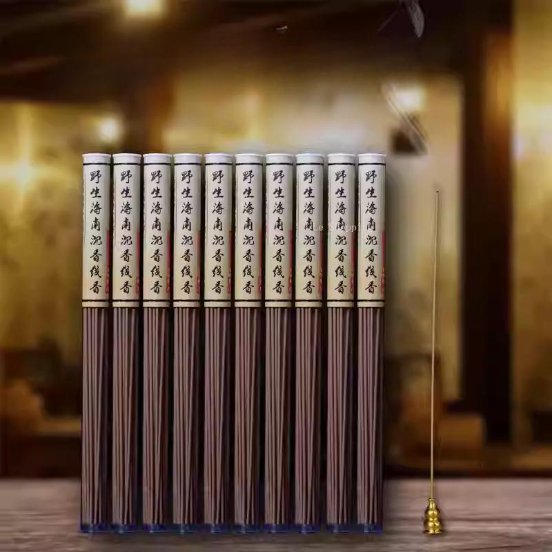 10g Hainan Natural Agarwood Stick Incense Office Tearoom Household Indoor Air Purification Meditation To Help Sleep Joss Stick