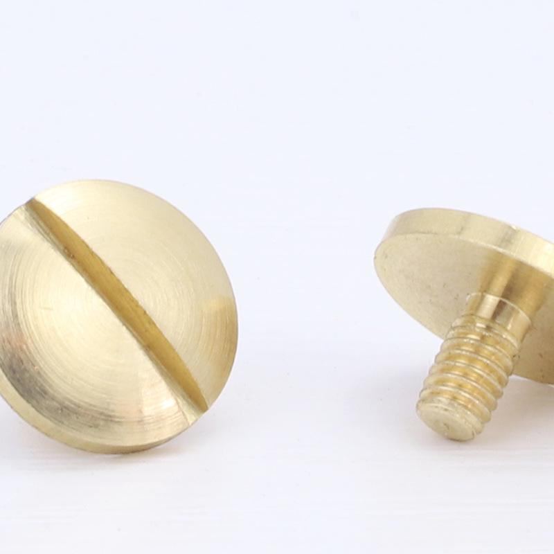 Pure Copper M3 Round Head Slotted Belt Screw