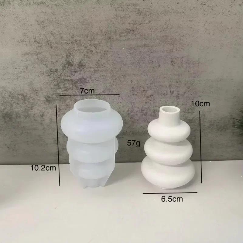 

1 шт. DIY формы для клея Nordic Modern Круглые Вазы для цветочных композиций Силиконовые формы Домашние аксессуары Украшения
