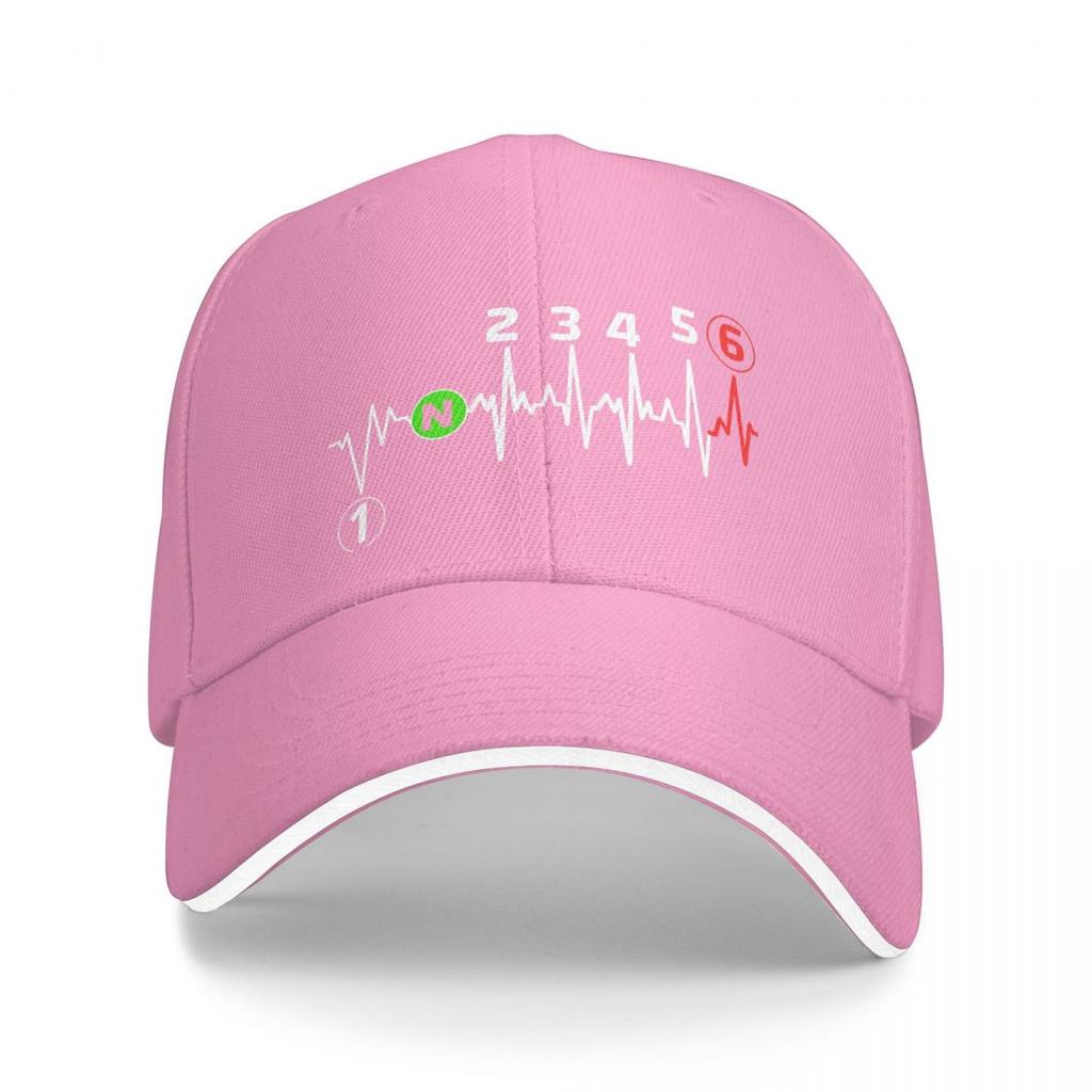 Motorbike Heartbeat 1n23456 Dirt Bike Motocross Motor Sport Washed Men's Baseball Cap Trucker Snapback Caps Dad Hat Golf Hats