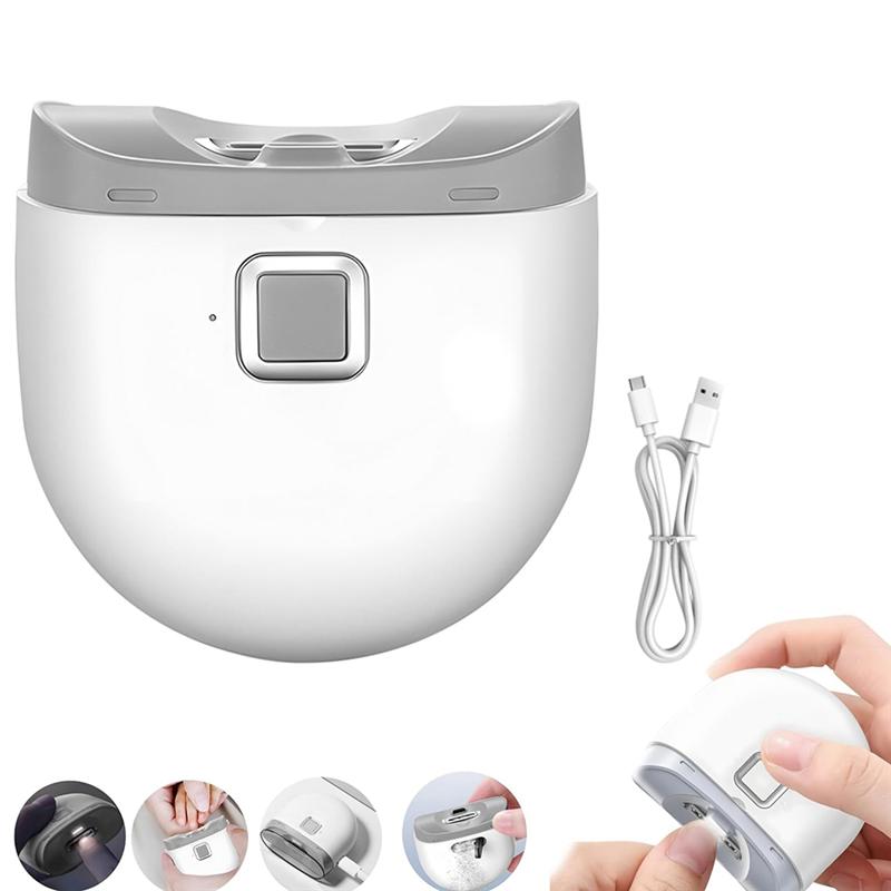 A71Z Portable Electric Nail Clippers, Fully Automatic Silent Nail Clippers, Mini Baby Nail Trimmer With Storage Space