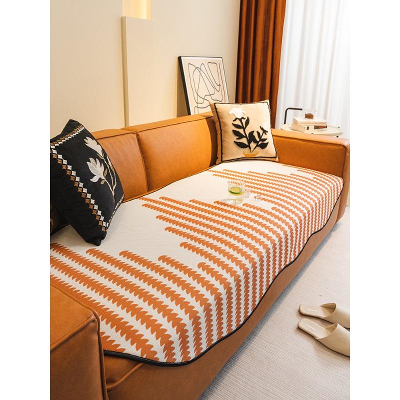 Summer Special-Shaped Sofa Cushion Cool But Not Ice Seat Cushions Straight Irregular Non-Slip Sofa Cover Cloth