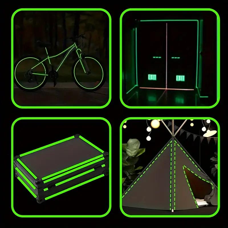 Decorações Multifuncionais Fita Luminosa Brilhante Fita Fluorescente de Longa Duração para Esportes ao Ar Livre, Decorações Noturnas, Marcação Doméstica