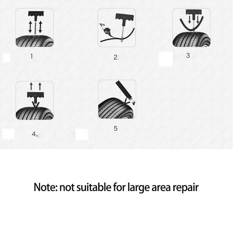 Professional Car Tire Repair Kit Auto Bike Motor Tubeless Tire Tyre Puncture Plug Drill Bit Repair