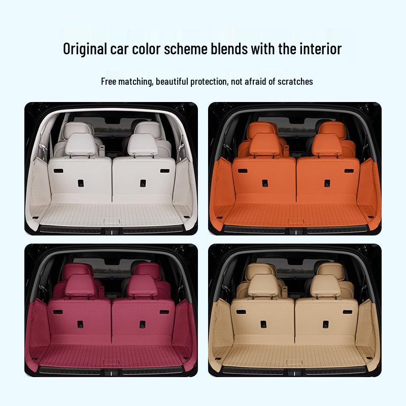 AITO M8 Trunk Mat: 3D Leather Protective Cover with Full Coverage, Tail Box Mat Decoration Accessory.