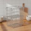 Stainless Steel Storage Basket SpaceSaving Stackable Wire Versatile for Kitchen, Pantry,