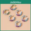 Elegant Rhinestone Studded Alloy Ear Cuffs Trendy Metal Earrings