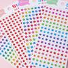 Color Little Star Sticker Red Love Crystal Three-dimensional Children's Reward Sticker Kindergarten Baby Puzzle Handmade