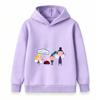 Kids Boys Girls Cartoon Fairy Dwarfs Print Hooded Sweatshirt Casual Pullover Hoodie for Children Daily Wear