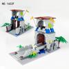 1602F Medieval Guardian Tower Building Bridge Miniature Military Building Block Model Toy