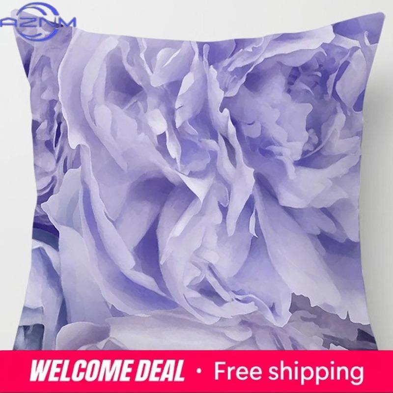 Rose Series Square Pillowcase Pillow Home Decoration Car Bedroom Sofa Cushion Cover (45Cm*45Cm)