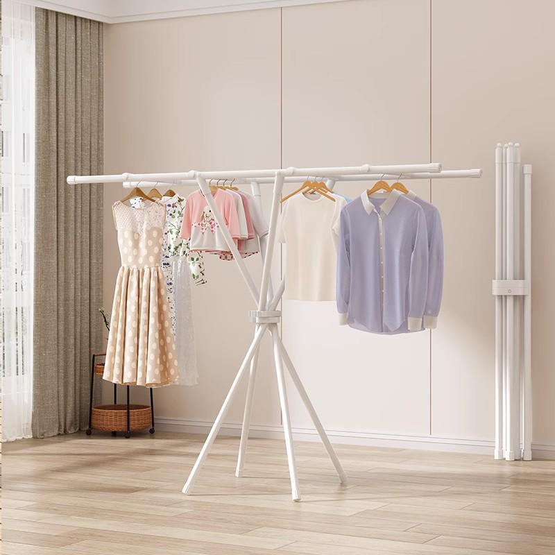 Telescopic Folding Clothes Rack for Indoor & Outdoor Use