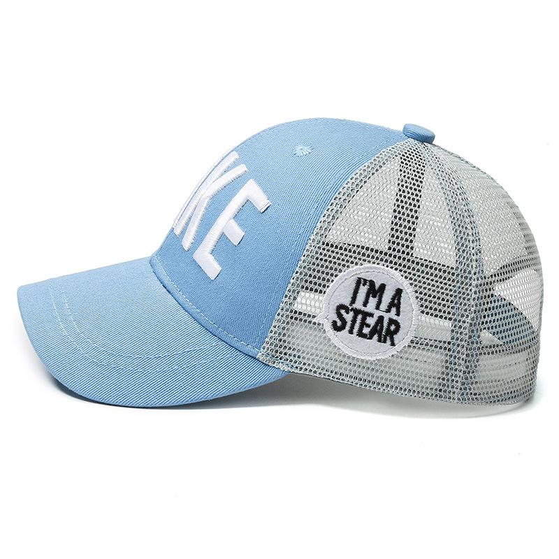 Summer new children's baseball cap sticker letter TAKE mesh cap naughty fashion casual cap shade sun protection