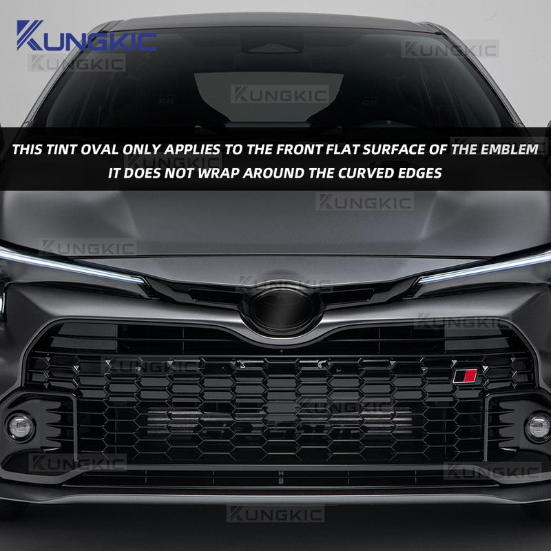 For Toyota GR Corolla -2025 Car Front Emblem Pre Cut Dark Smoked TPU PPF Protection Film Anti-scratch Exterior Accessories