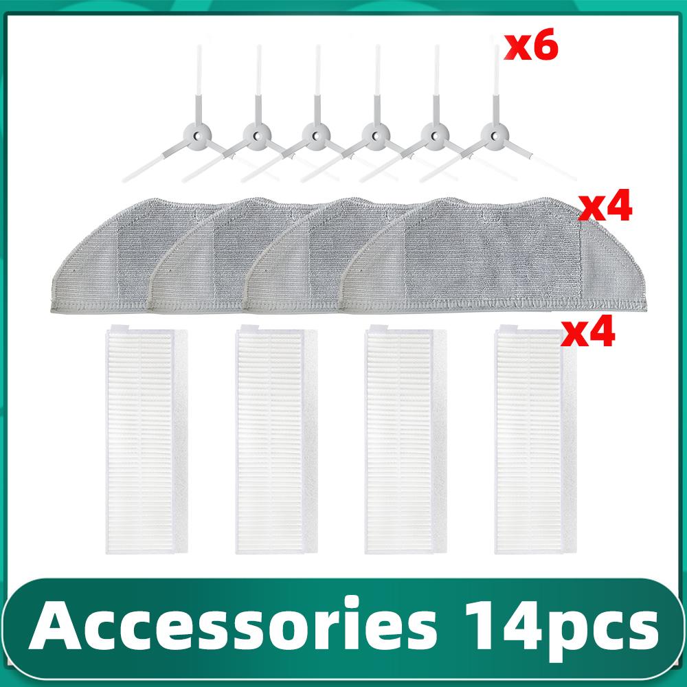 Passend für MJSTG1 Mijia G1 Mi Roboter Staubsauger-Wischmopp Essential Reiniger Hepa Filter Haupt-Seitenbürste Wischmopp-Lappen Ersatzteil Zubehör