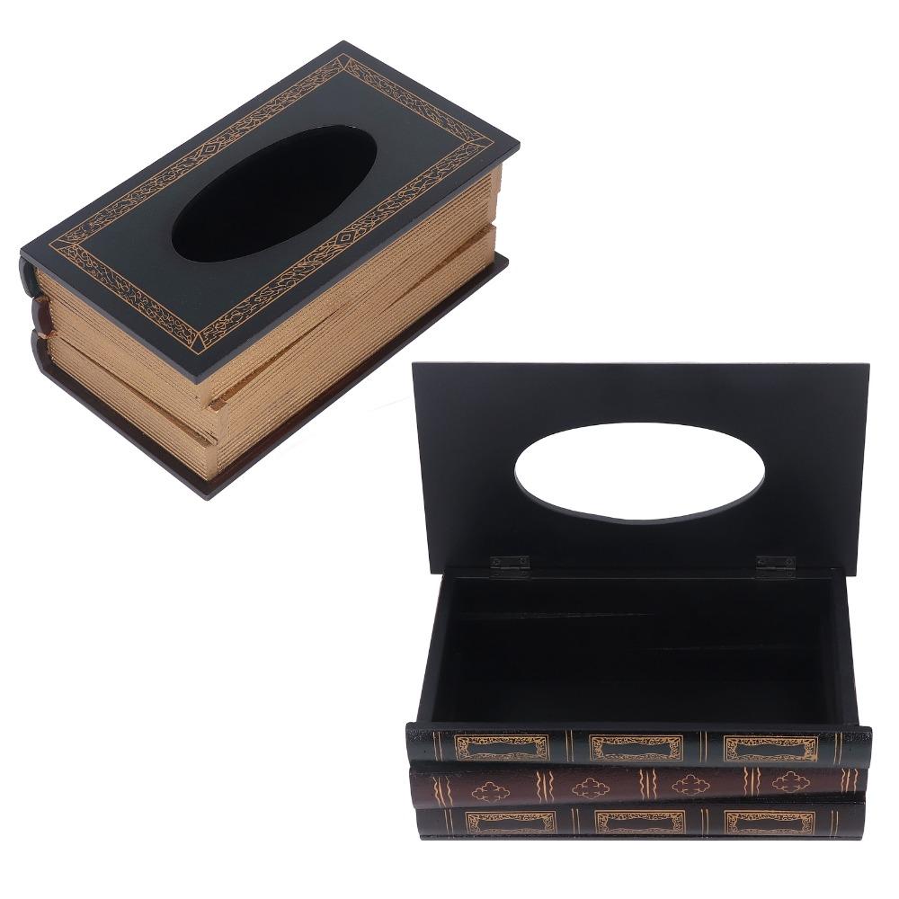 Wooden Paper Napkin Dispenser Rectangular Novelty Napkin Holder Kitchen Counter