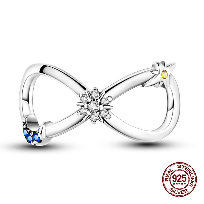 Classic Copper Butterfly Sunflower Feather Star Moon Eternal Infinity Charms Beads Fit 3Mm Bracelet Diy Jewelry