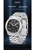 OFNS Men's Dual Calendar Quartz Watch - Business Waterproof Steel Strap Wristwatch.