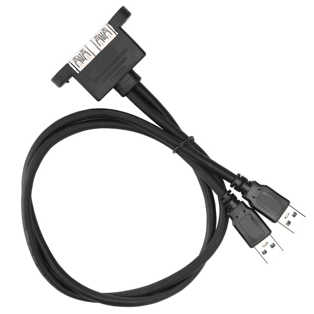 50cm USB Extension Cable 2 Ports Dual USB Front Panel Header USB 3.0 Cable  Computer Accessory