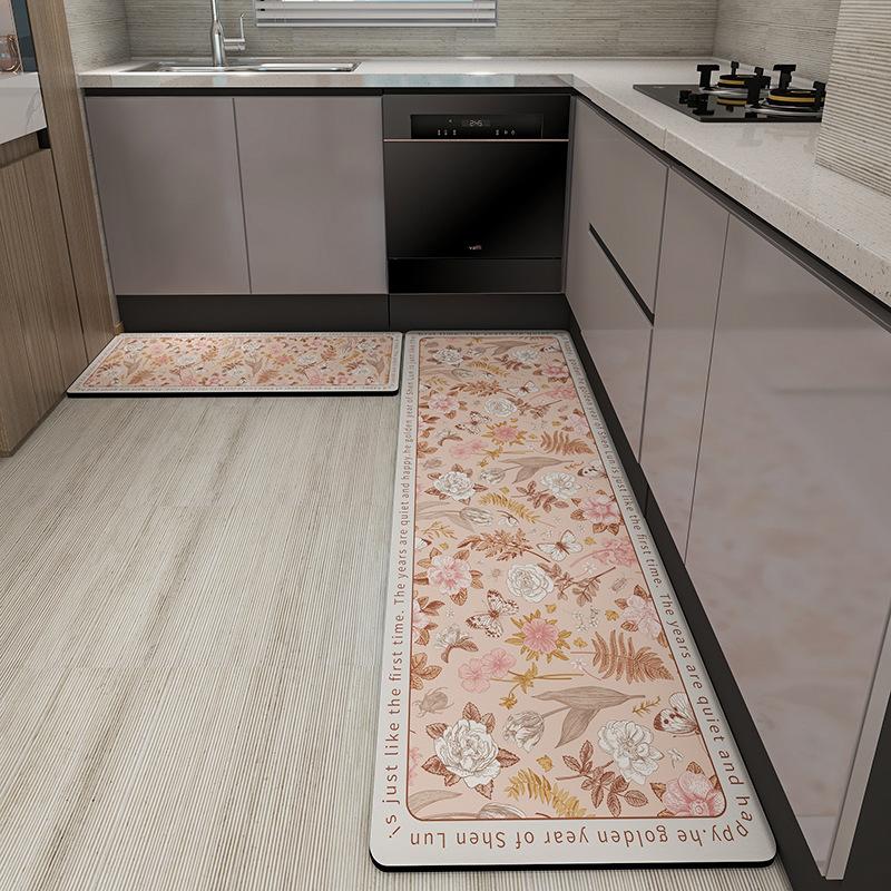Kitchen Floor Mats / American Light Luxury / Absorbent Oil / Non-Slip Dirt / Easy To Take Care Of Diatomaceous Earth