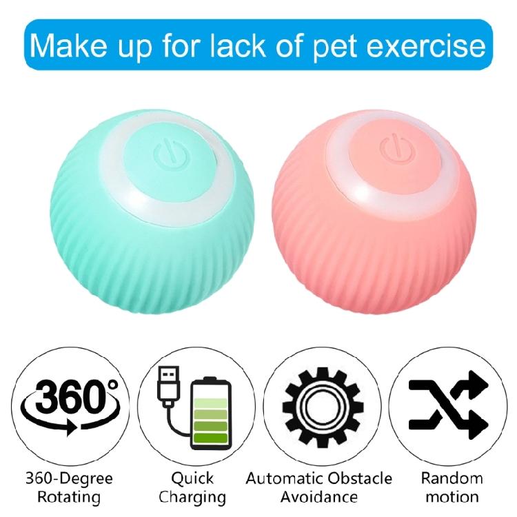 Automatic Cats Toy Balls for Entertains Cats Teaser Balls Pet Teasing Exercise Toy Boredom Dog Chasing Toy Indoor Playsets