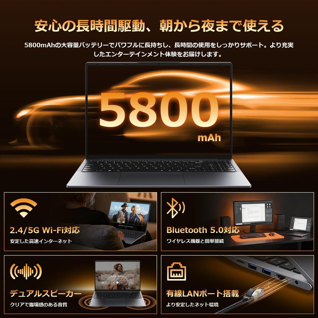 Eyy Laptop with Office Intel Core i5 16GB 256GB Windows 11 Pro FHD thin and lightweight English keyboard with WiFi Bluetooth USB wired ideal for