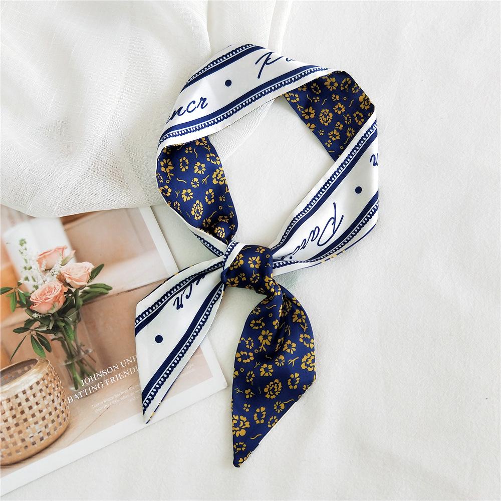 New Scarves Silk Scarves Women'S Spring And Autumn Season Long Decorative Professional Scarves Summer Thin Styles Paired With Shirts Stylish