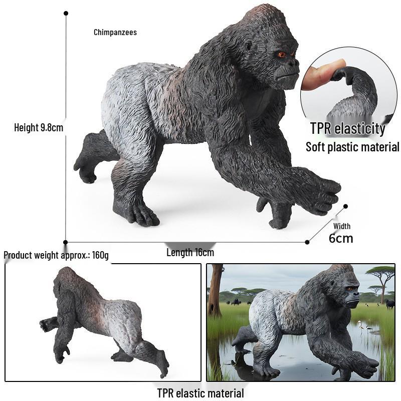 Children's Cognitive Toy: Solid Animal Models - Elk, Red Deer, Reindeer, and White-tailed Deer Christmas Ornament