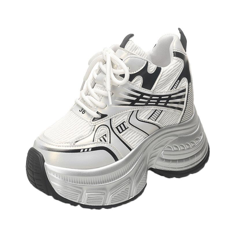 Daddy Shoes Women's Autumn 2025 New Fashion Casual Shoes Casual Sports Shoes Versatile Thick-soled Inner Height-increasing Women's Shoes