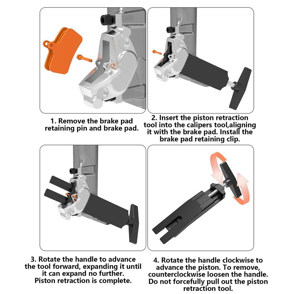 Brake Piston Tool Bicycle Disc Brake Piston Tool Reset Aluminum Tool Designed To Simplify Bicycle Maintenance In Garage Cycling