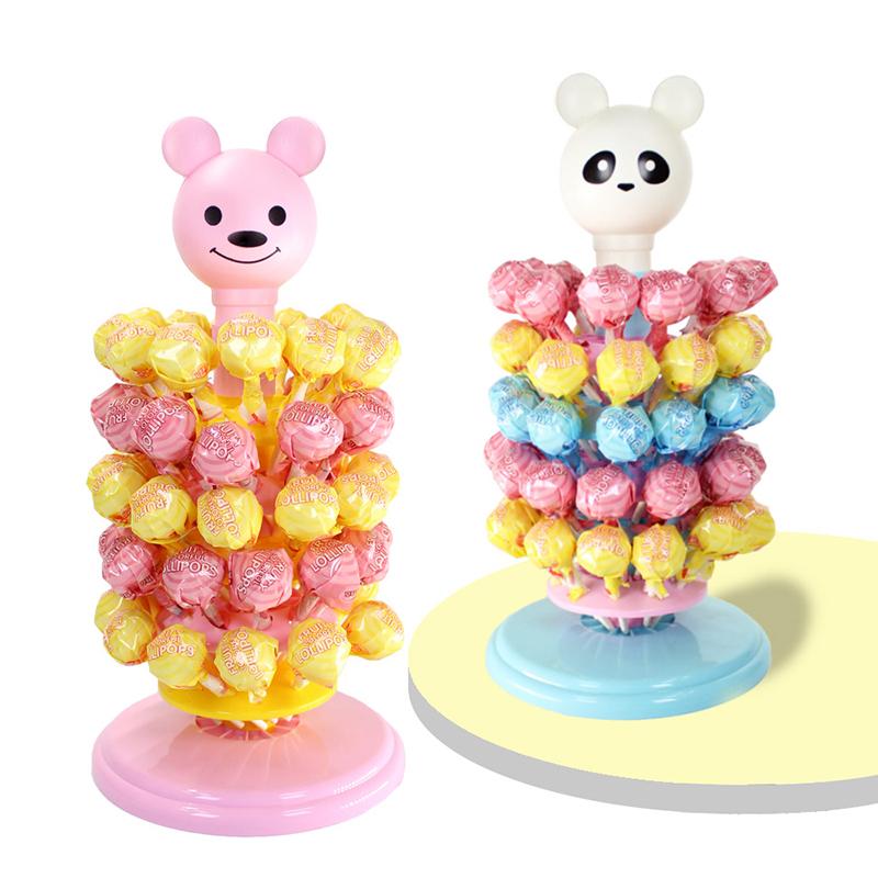 6/10 Layer Lollipop Display Stand Cake Pops Holder Tabletop Rack Candy Bar Wedding Decorative Desktop With Cartoon Head