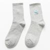 Mode Stickerei Wettervorhersage Muster Lustiges Stimmungsbarometer Socken Blitz Regenbogen Regen Sonnig Hipster Socken Dropship