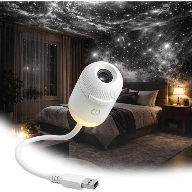 Mini Galaxy Star Projector Night Light Home Background Atmosphere Light Bedroom Car Decoration Children'S Gift