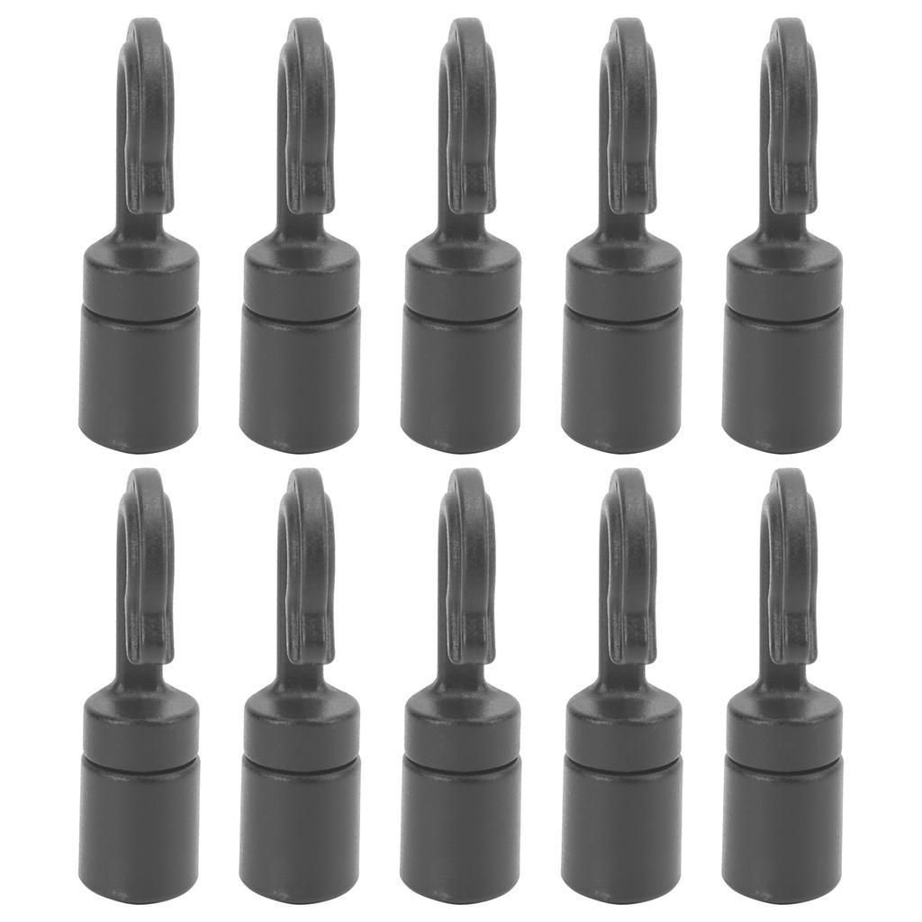 10Pcs Kayak Canoe Bungee Shock Cord Hooks Plastic Cord Rope AntiCorrosion Hooks for Boat