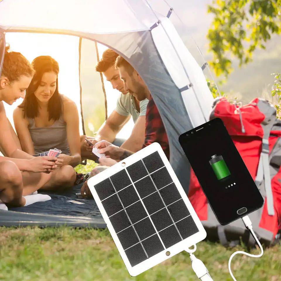 3W Monokristallines Solarpanel Tragbare Powerbank für Outdoor-Reisen und Mobile Überwachung