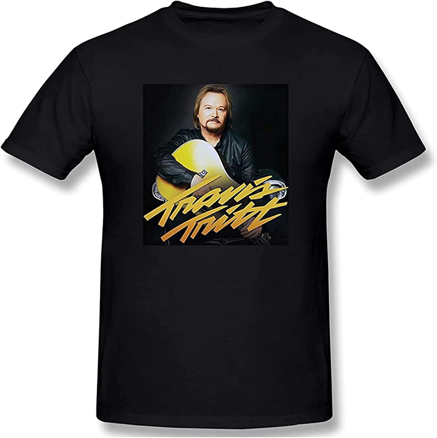 Travis Tritt 3D Print Short Sleeve Fashion T Shirt for Men M чёрный
