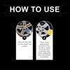 Alloy Wheel Cleaner Paste with Applicator Sponge Rim Polish Protector Removing Rust and Brake Dust Stains for Car Detailing 50g