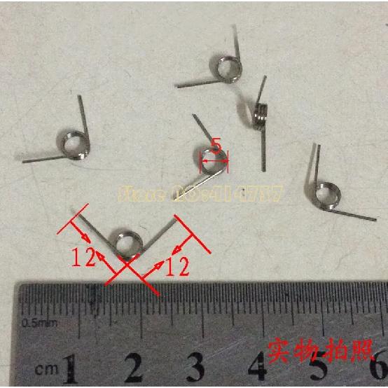15pcs  Spring  Stainless Steel  Torsion Springs  0.5mm Wire  Tensioning Torsion Spring