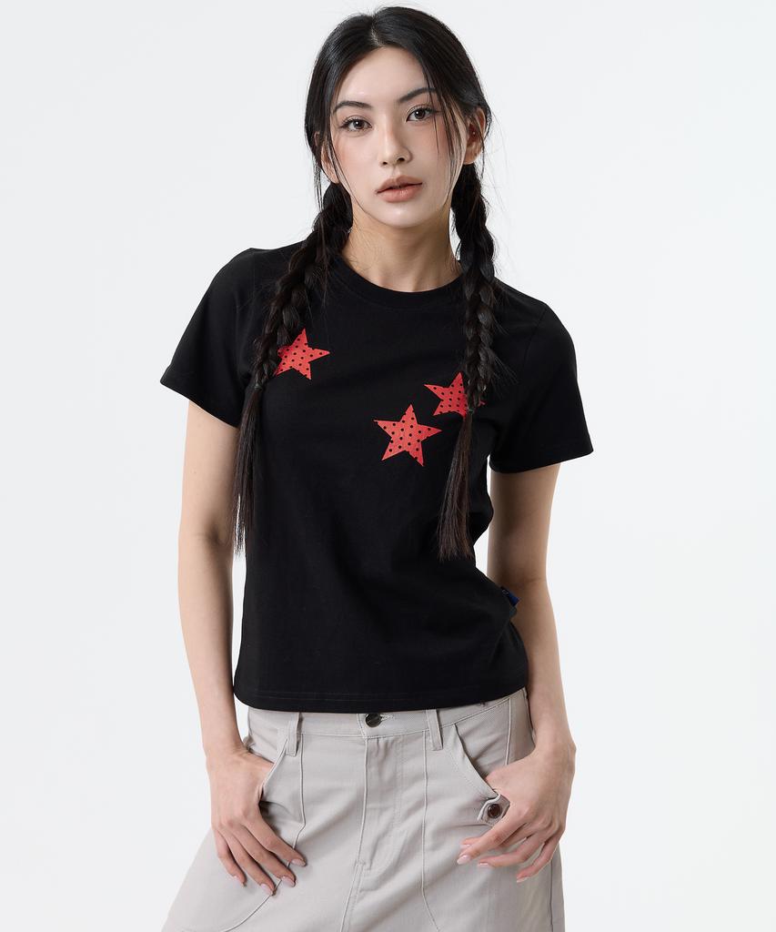 Nasttingijeubeleoldaenmi Dot Star Tee_Black