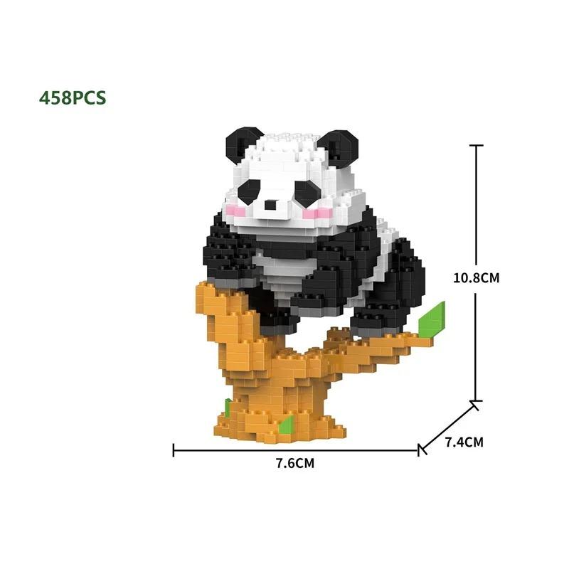 Cute Panda Series Building Block Toys with Small Particles Bricks DIY Assembly Model Figures for Children and Adults Gift