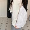 Chiffon Girl Wind Drawstring Bag Large Capacity Commuter Bundle Bag Student Storage Adjustable Shoulder Bag