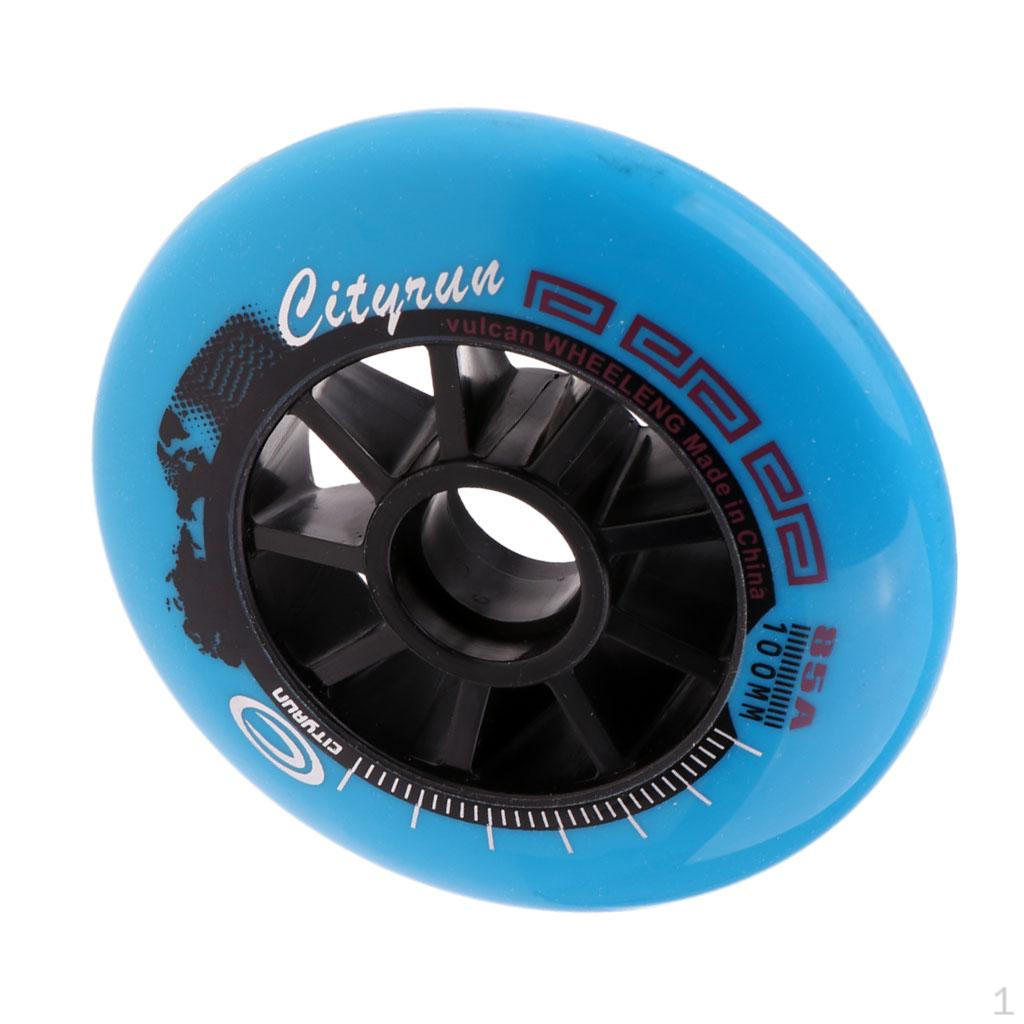 Inline Skate Wheels Fashion Skating Accessory Blue, 100mm