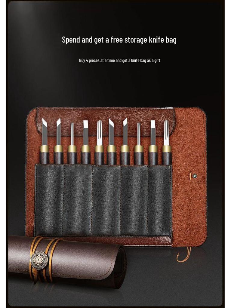 Carving Knife Set: Woodworking Tools, Student Woodcut Art, Walnut Carving Seal