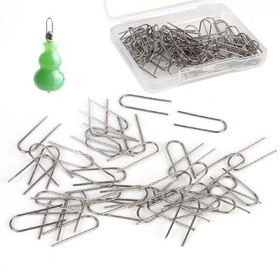 Hochtemperaturbeständiger Draht zum Aufhängen von Ornamenten aus Wolframkeramik, Brandmalerei-Drahtspitzen, U-förmige Haken, Nichromdraht, 100 Stück/Set Biegeringe