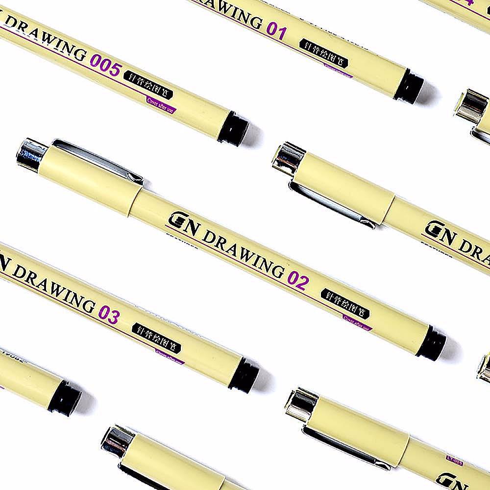 Fine Liner Ink Pens Black Micro Tip Drawing Sketching Pens For ...